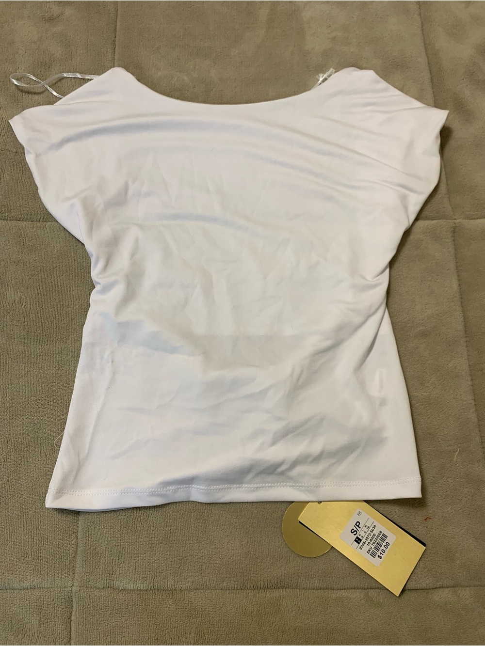 Women’s White Off-Shoulder Camisole/Top - Sleek Summer Staple